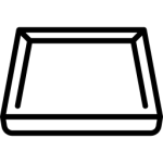 Terracotta baking tray icon