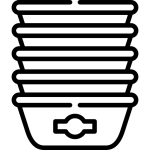 Terracotta bowl icon