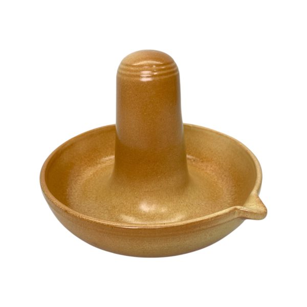 Glazed clay chicken roaster