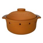 Mid-size natural clay pot - onion keeper