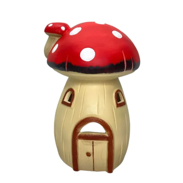 Ceramic mushroom decoration figurine
