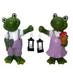 Ceramic frog figurine - terracotta decoration