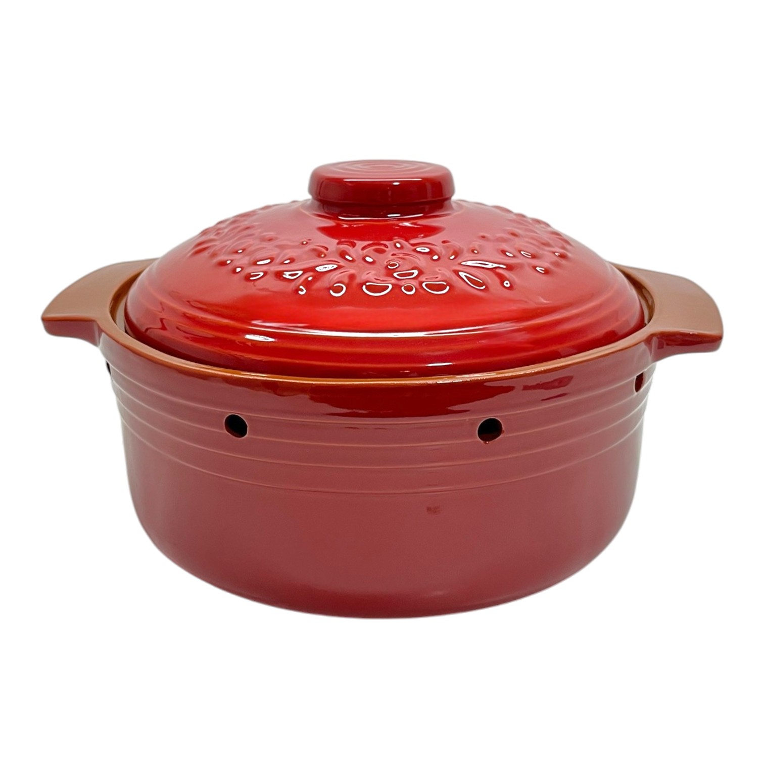 Mid-size Natural Clay Pot_Onion Keeper-bordo